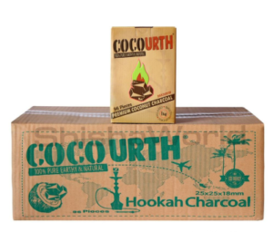 CocoUrth FLATS Hookah Coals -10 Pack (10 x 96 Piece boxes)