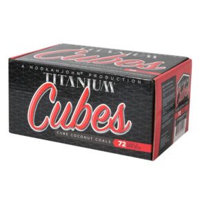 Titanium CUBES Hookah Coals - 12 Pack (12 x 72 piece boxes)